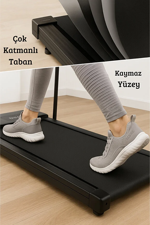 kochler Uzaktan Kumandalı Katlanabilir Portatif Yürüyüş ve Koşu Bandı – 1.5 HP